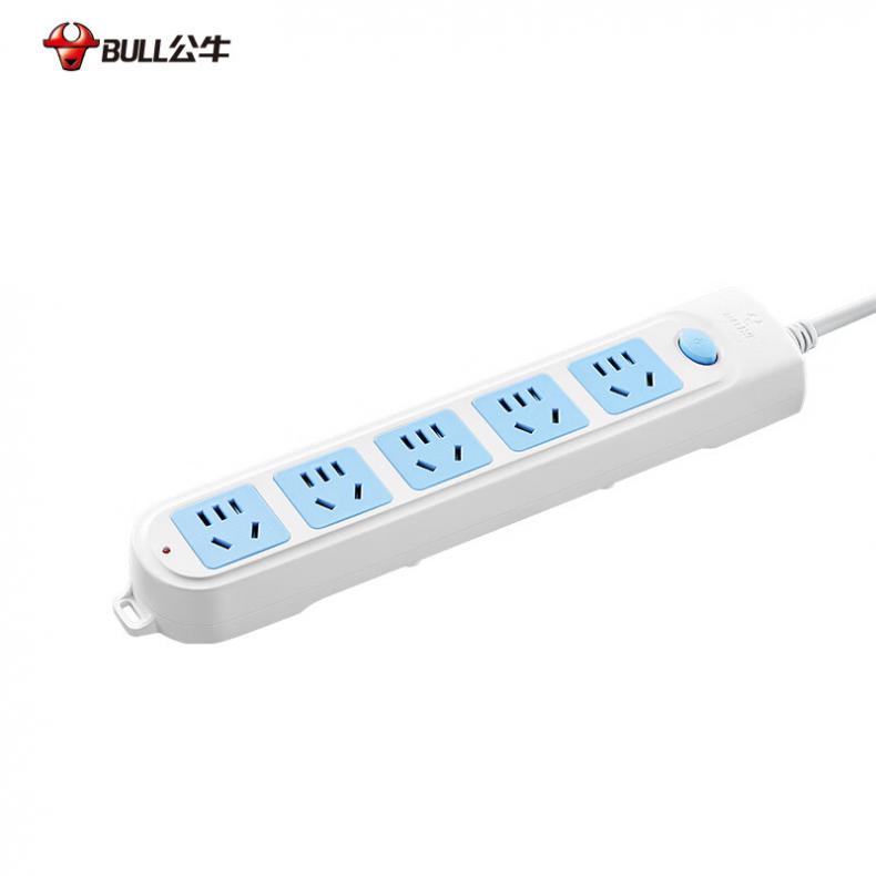 公牛（BULL） GN-602 新国标插座 5位总控 5m （单位：个） 新旧款随机发货 白色