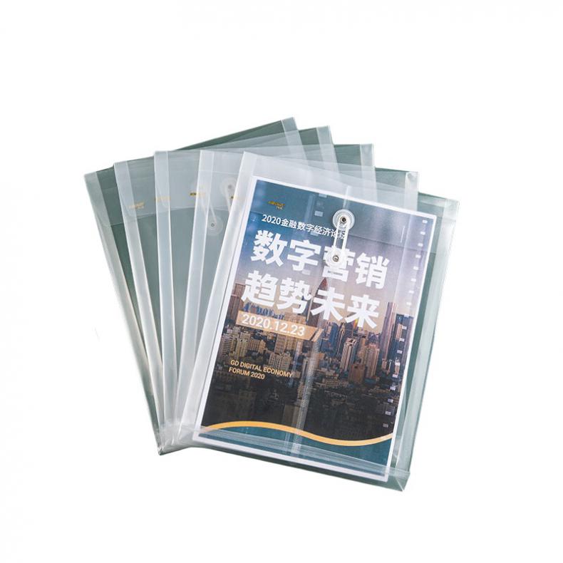 金得利 F118 绳扣档案袋 A4 329*249mm 12个/包 （单位：包）  透明