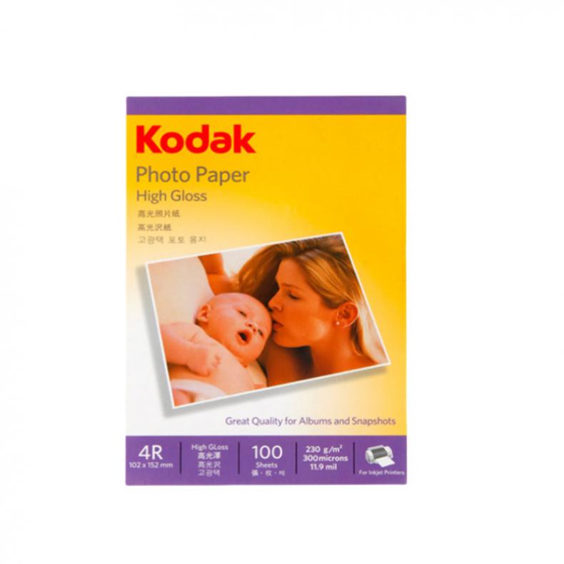 柯达 4027-316 4R高光照片纸 6寸 230g 100张/包 （单位：包） 新老包装随机发货 白色