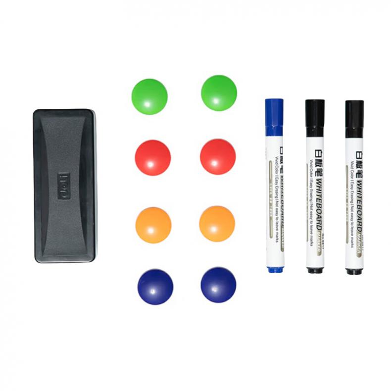 得力（deli） 33313 白板配件套装 1板擦+3笔+8磁钉 （单位：套）  