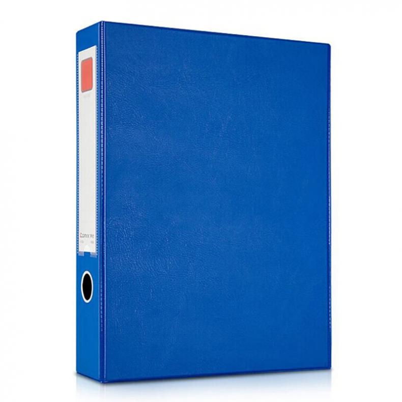 齐心（Comix） EA1013 PVC档案盒 A4 68mm （单位：个）  蓝色