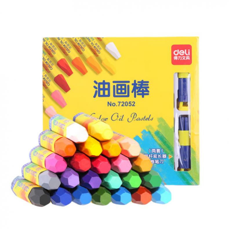 得力（deli） 72052 油画棒 24色 （单位：套）