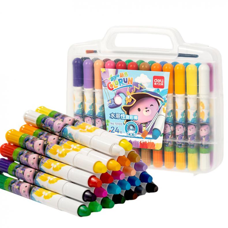 得力（deli） 72105 油画棒 24色 （单位：盒）  