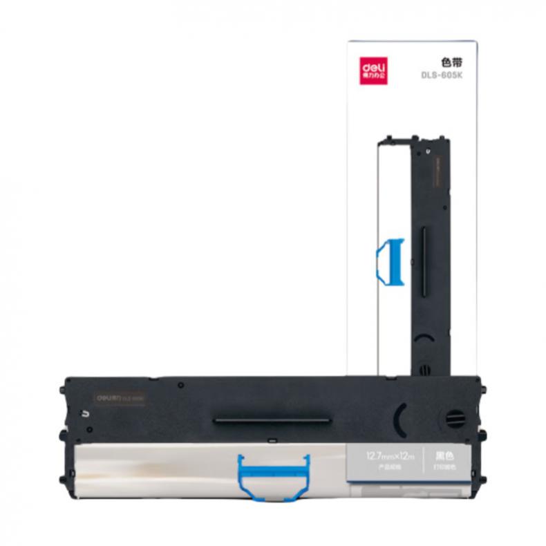 得力（deli） DLS-605K 色带 12.7mm*12m （单位：盒）  黑色