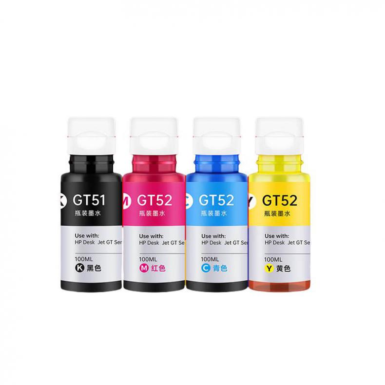 天威（PrintRite） gt51/gt52/gt53 打印墨水四色套装 41000页 （单位：套） 适用惠普hp518 519 516 538 418