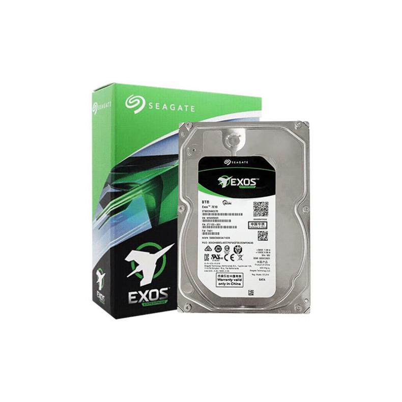希捷（SEAGATE） ST8000NM017B 银河Exos 7E10系列 企业级硬盘 8TB 256MB 7200RPM SATA接口 （单位：个）  