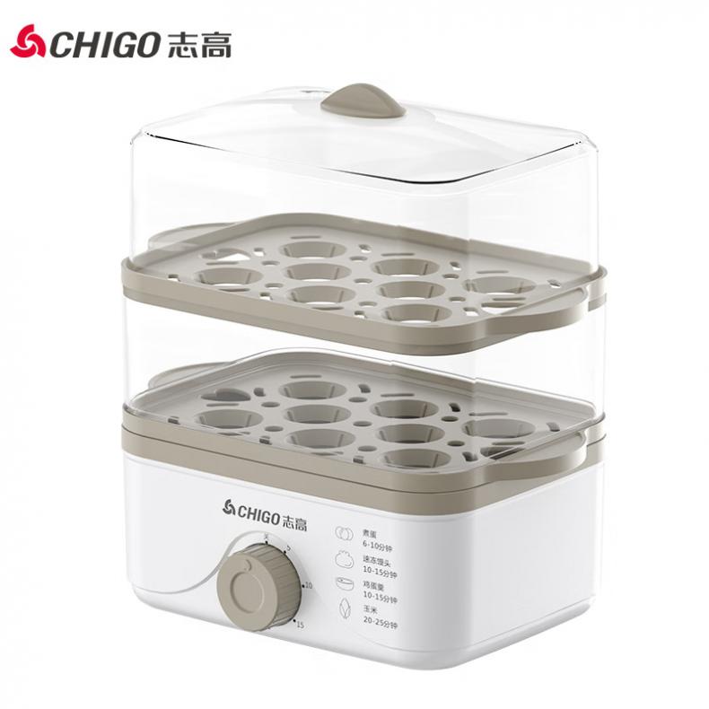 志高（Chigo） JPZDQ613 煮蛋器 175*130*238mm （单位：台） 配蒸碗+量杯 