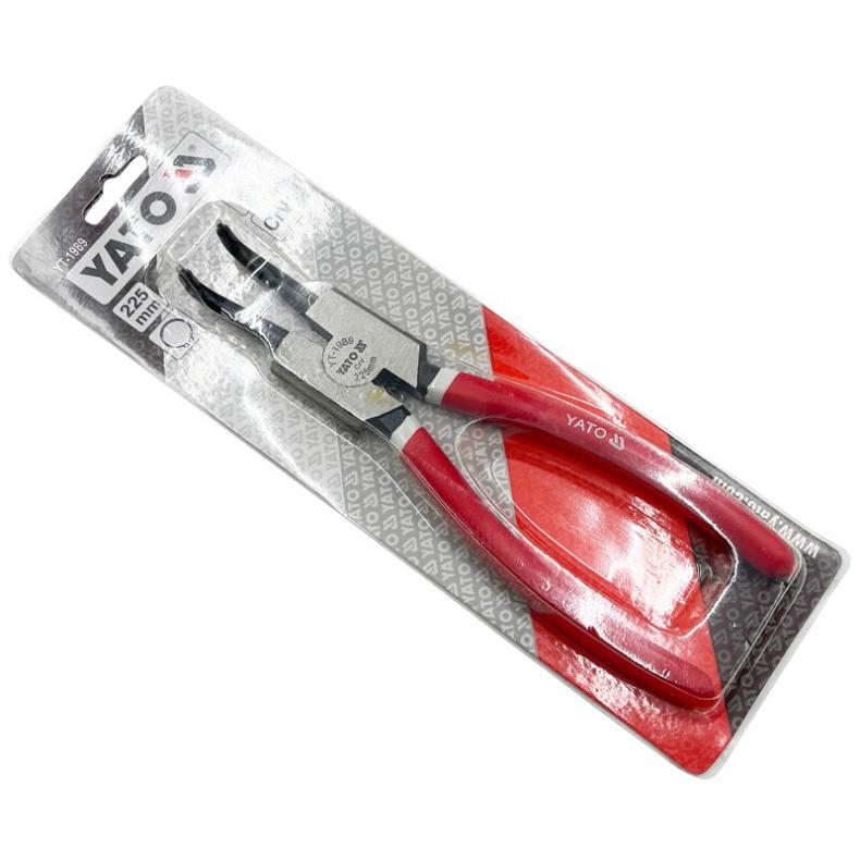 易尔拓（YATO） YT-1989 弯嘴轴用挡圈钳 9英寸 225mm （单位：把）  