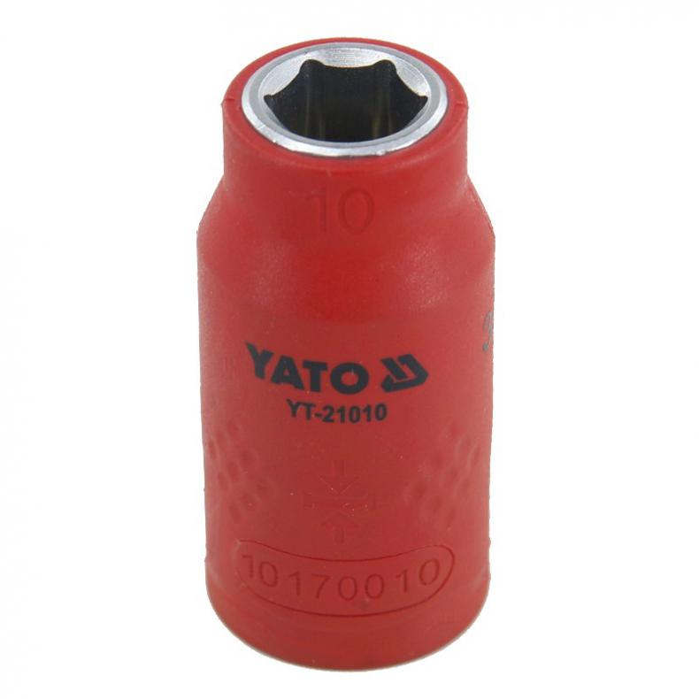 易尔拓（YATO） YT-21010 3/8英寸绝缘六角套筒 10mm （单位：个）  