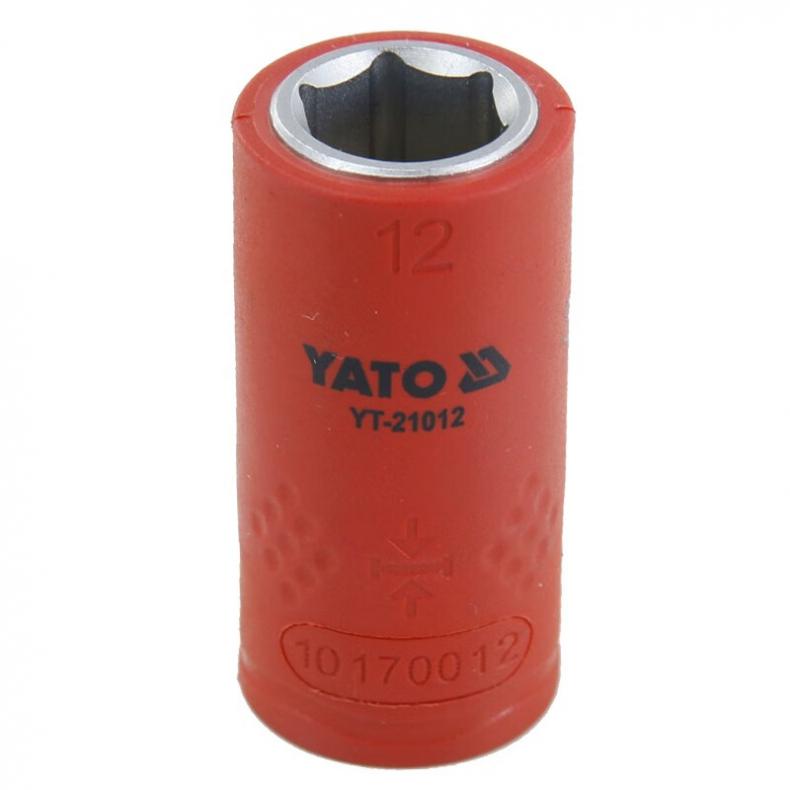 易尔拓（YATO） YT-21012 3/8英寸绝缘六角套筒 12mm （单位：个）  