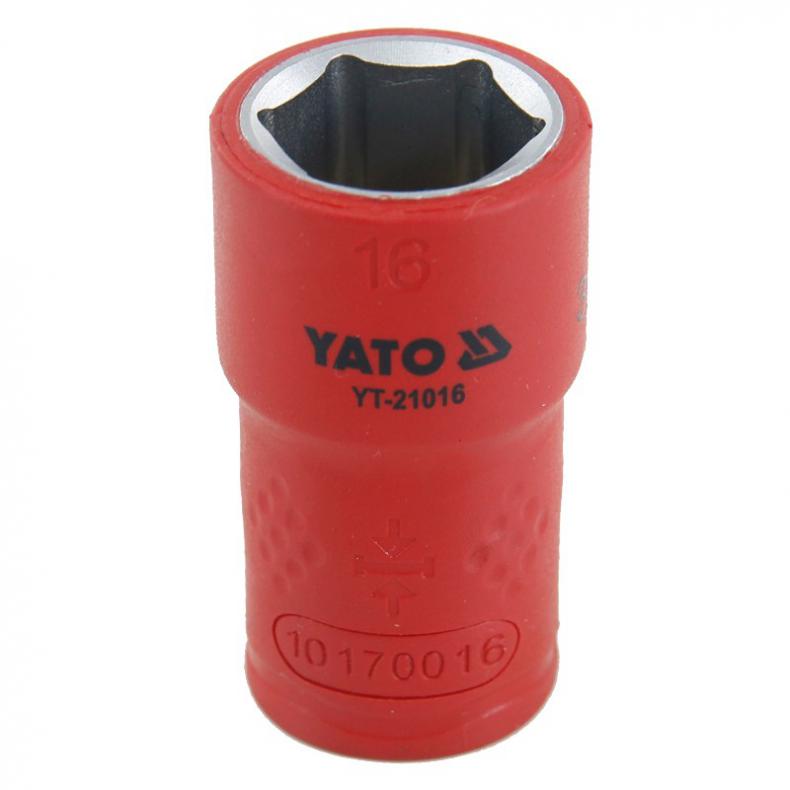 易尔拓（YATO） YT-21016 3/8英寸绝缘六角套筒 16mm （单位：个）  