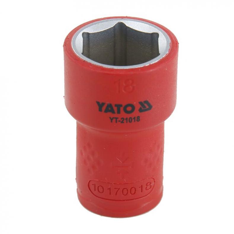 易尔拓（YATO） YT-21018 3/8英寸绝缘六角套筒 18mm （单位：个）  