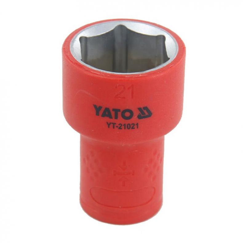 易尔拓（YATO） YT-21021 3/8英寸绝缘六角套筒 21mm （单位：个）  
