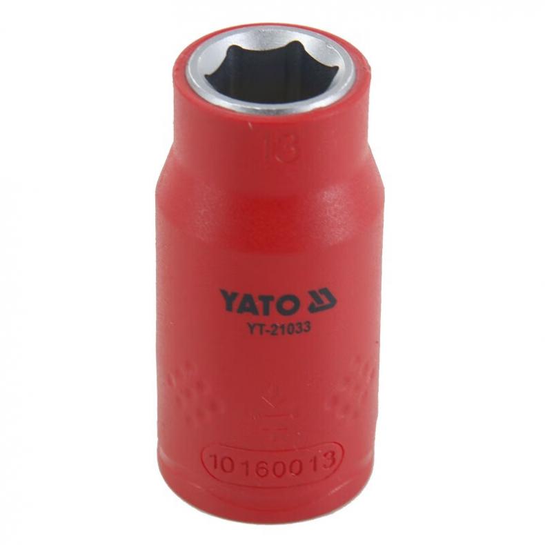 易尔拓（YATO） YT-21033 1/2英寸绝缘六角套筒 13mm （单位：个）  