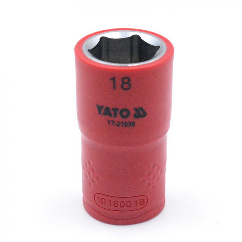 易尔拓（YATO） YT-21038 1/2英寸绝缘六角套筒 18mm （单位：个）  