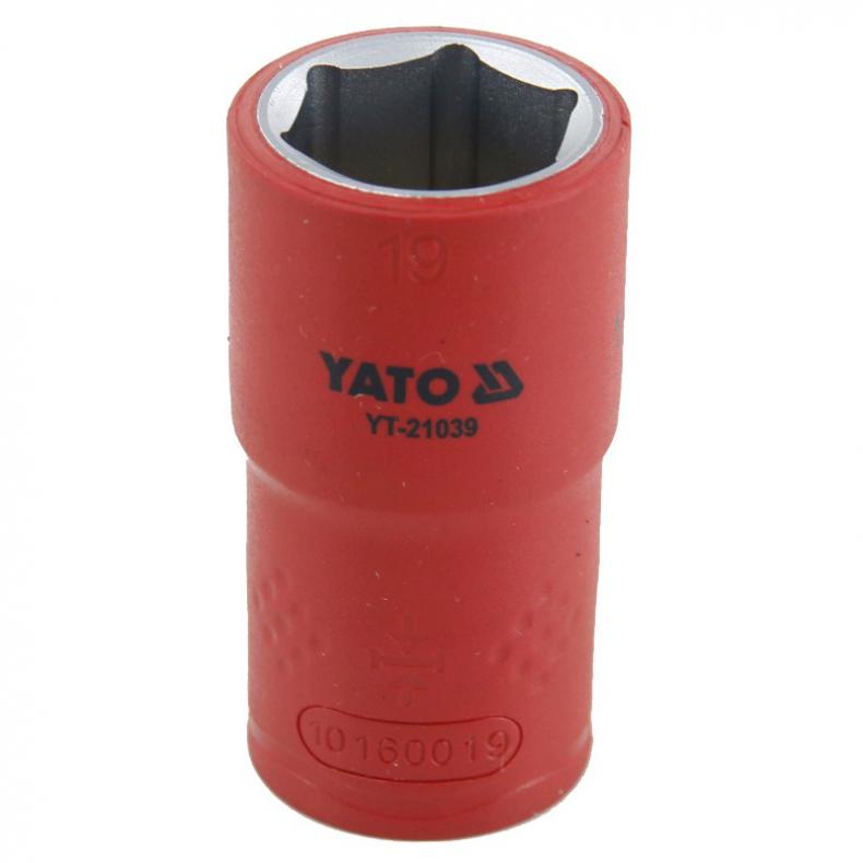 易尔拓（YATO） YT-21039 1/2英寸绝缘六角套筒 19mm （单位：个）  