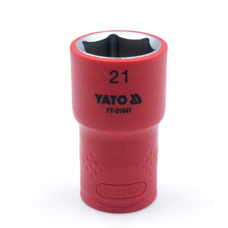 易尔拓（YATO） YT-21041 1/2英寸绝缘六角套筒 21mm （单位：个）  