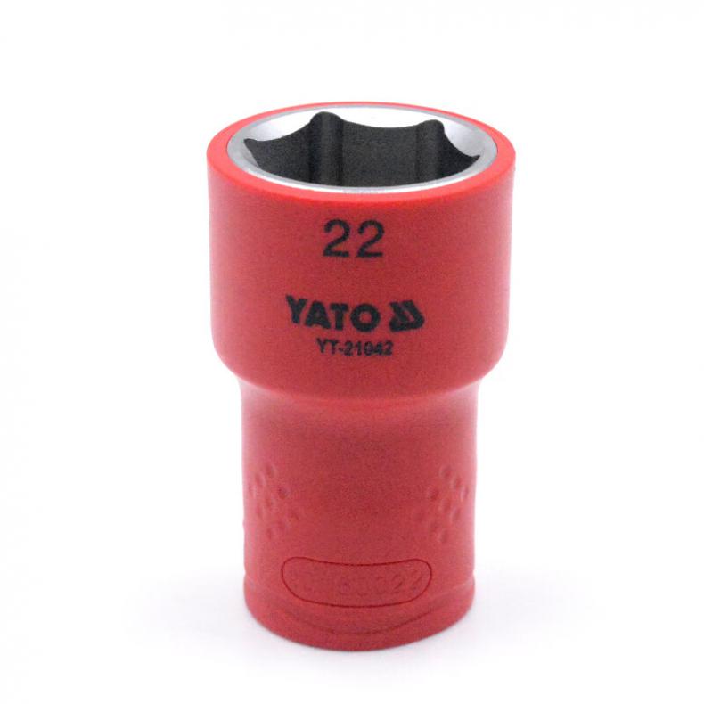 易尔拓（YATO） YT-21042 1/2英寸绝缘六角套筒 22mm （单位：个）  