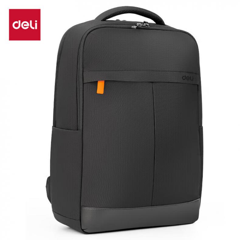 得力（deli） BG112 双肩包 15.6英寸 （单位：个）  黑色