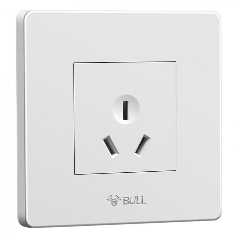 公牛（BULL） G07Z103 G07系列一位三级插座 10A （单位：个）  白色