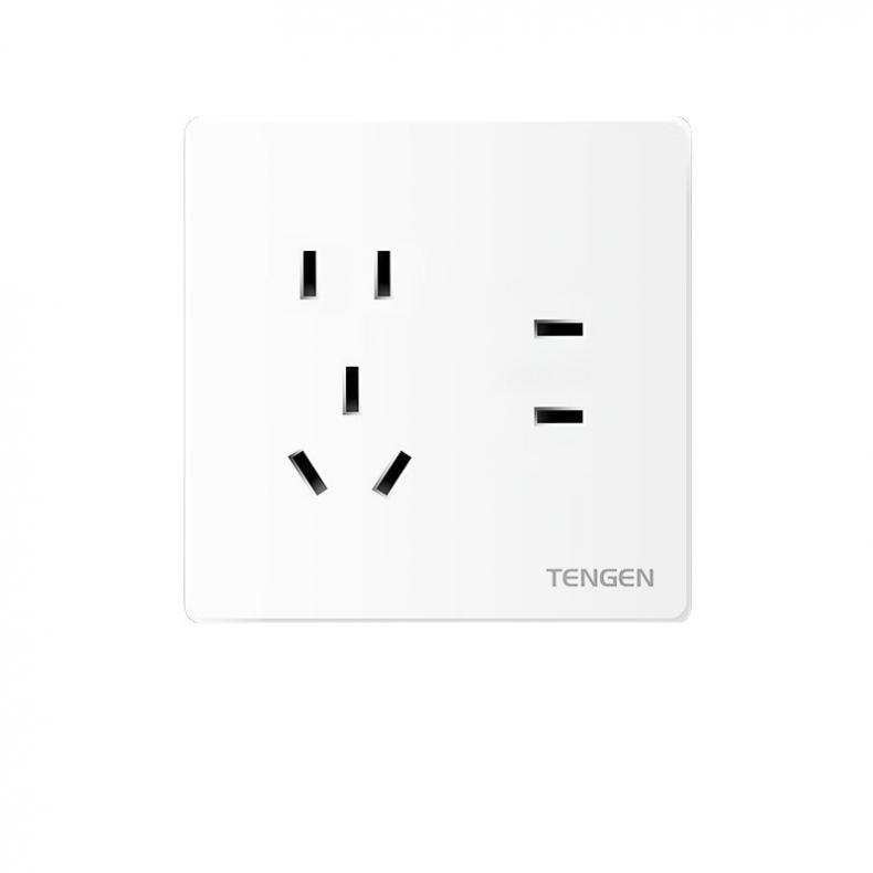 天正 V5-725 86型插座 七孔 （单位：个）  白色