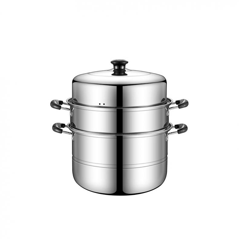 拜格（BAYCO） BG1307 蒸尚系列不锈钢三层蒸锅 30CM （单位：个）  