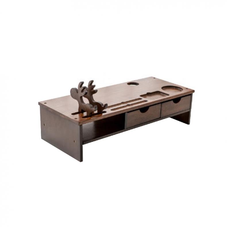 倍方 74437 显示器增高架 54cm*23cm*14cm （单位：件）  胡桃木色