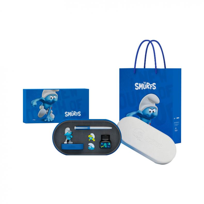 毕加索（pimio） 968 蓝精灵联名款钢笔礼盒套装 253*133*63mm （单位：套）  