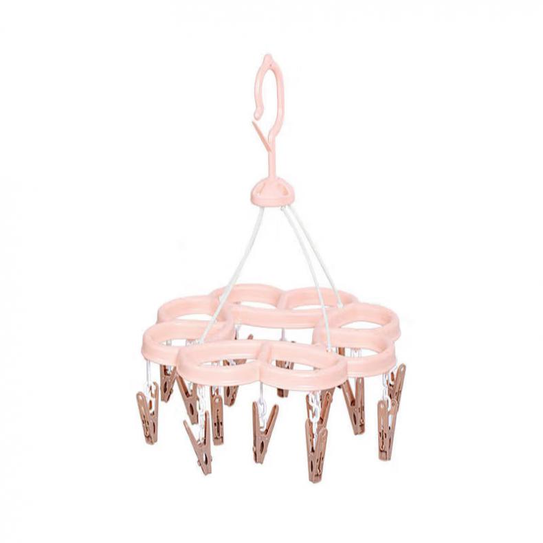 茶花（CHAHUA） 07021T 16夹连心晒架 32*35cm （单位：个）  粉色