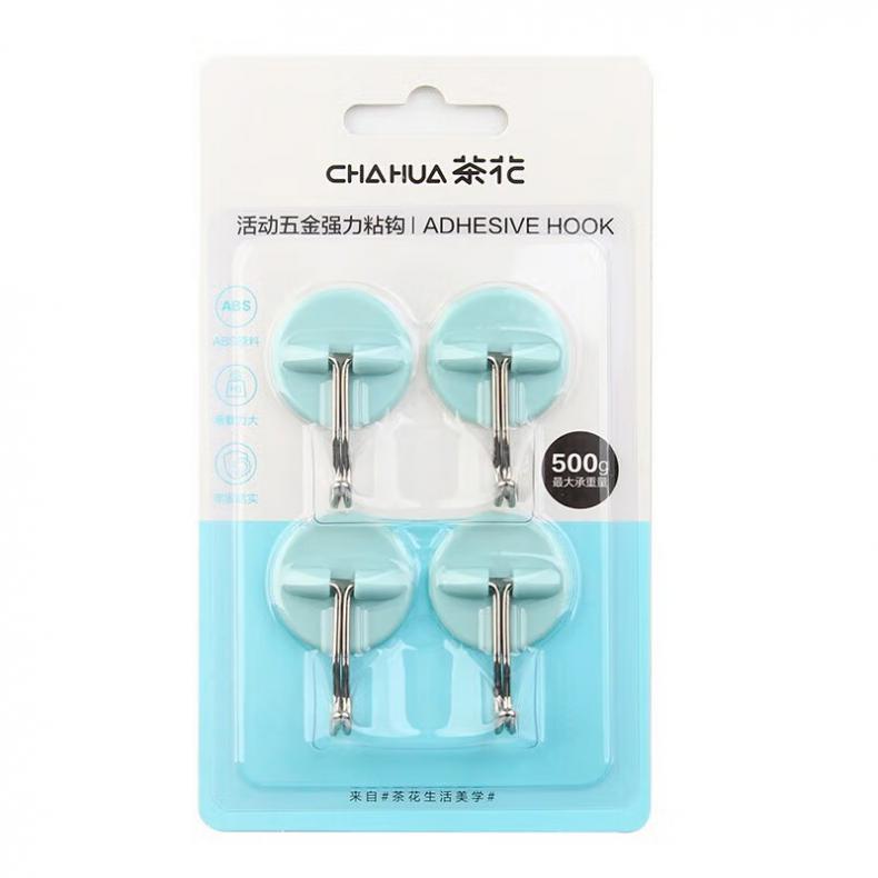 茶花（CHAHUA） 2913 粘钩 4个/板 （单位：板）  颜色随机