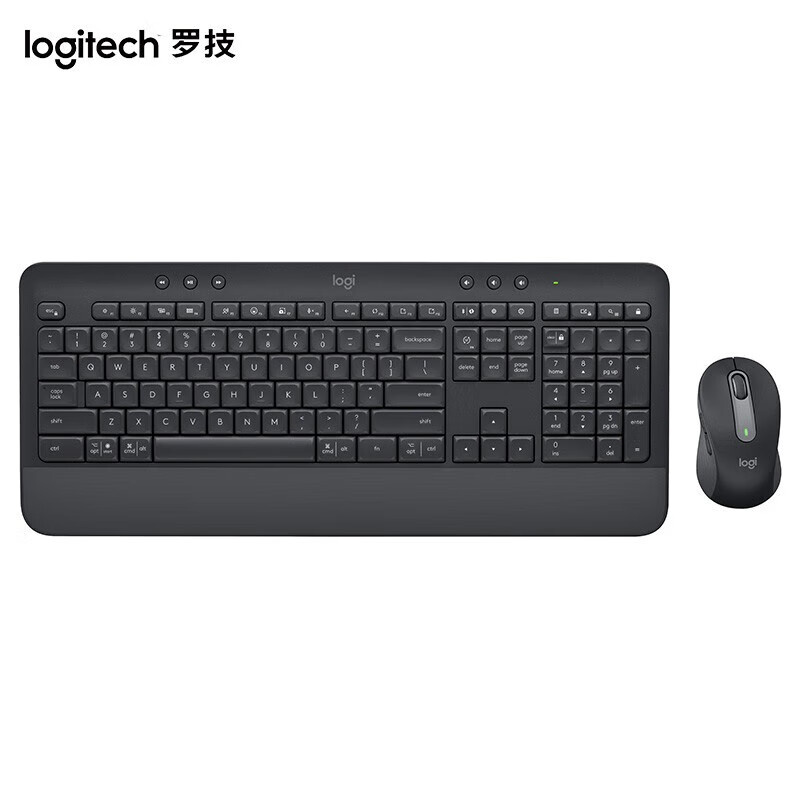 罗技（Logitech） MK650 无线键鼠套装 无轴体 （单位：套）  黑色
