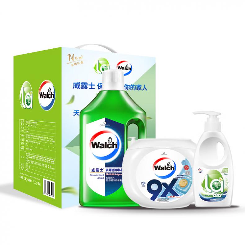 威露士（Walch） ZS200 消毒洗护套装 12g*32粒+300ml+1 L （单位：套）  