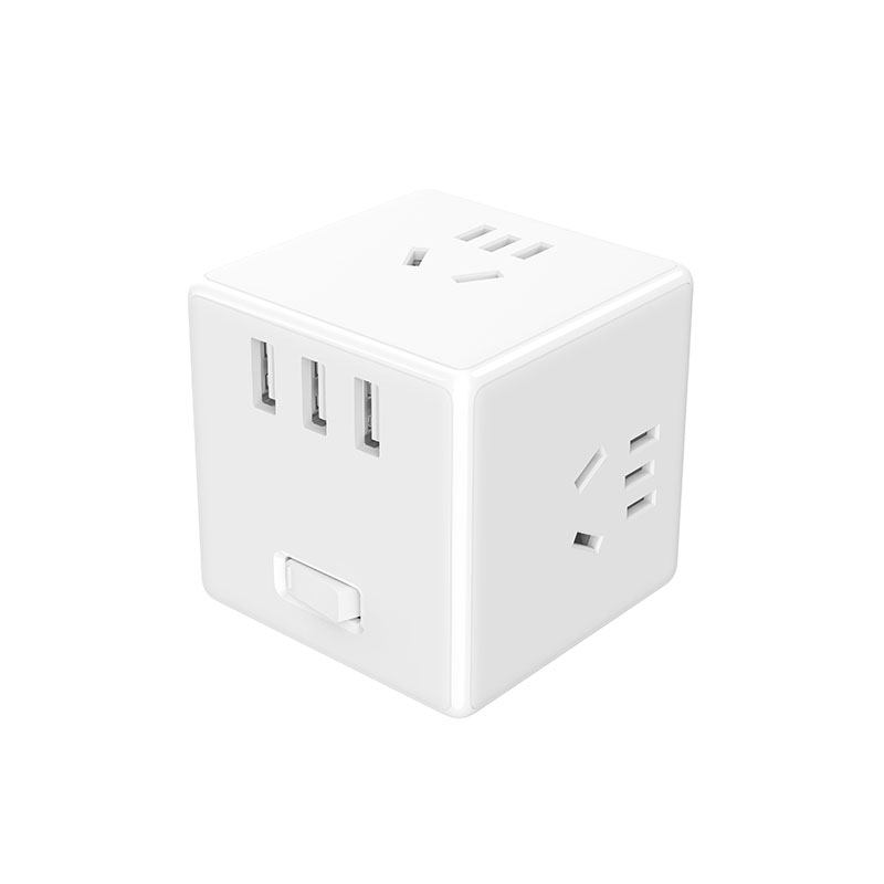 米家（MIJIA） 无电源线版 魔方转换器 3USB接口 总控 （单位：个）  