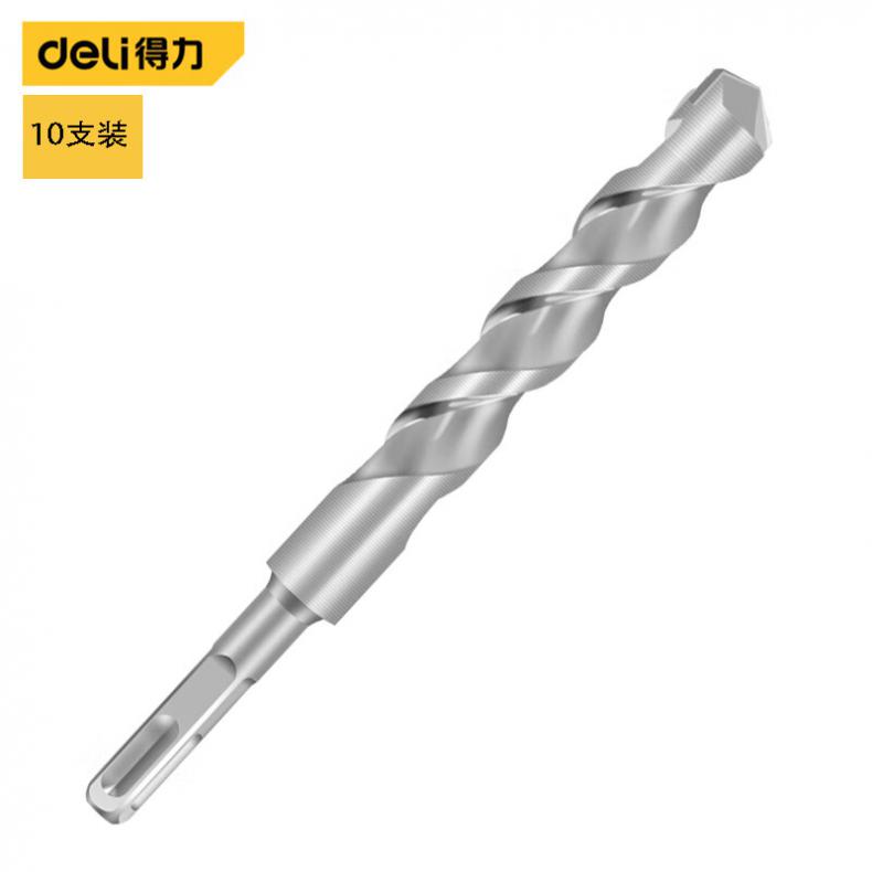 得力（deli） DL-F12150 方柄电锤钻四坑钻头 12*150mm 10支/组 （单位：组）  