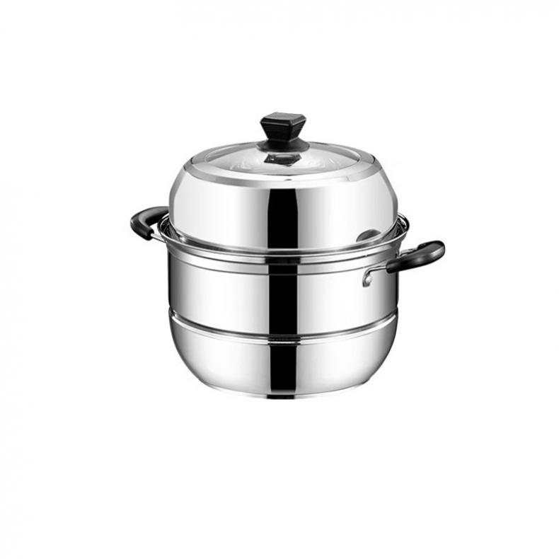 栢士德（BYSTON） BST-086B 奥氏体型不锈钢蒸锅 28CM 2层 （单位：套）  