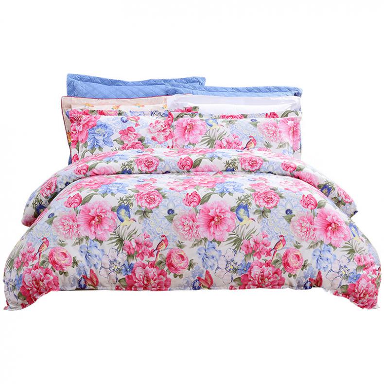 富安娜（FUANNA） 群芳尽艳 磨毛四件套 203*229cm （单位：套）