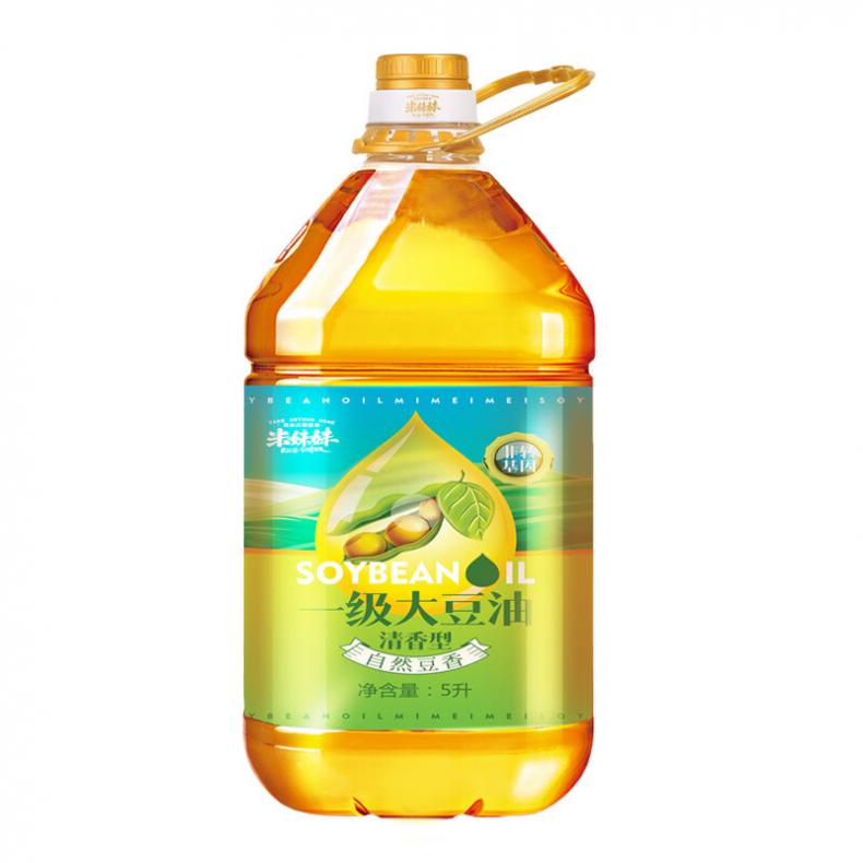 米妹妹（MIMEIMEI） 自然葵香 清香型一级大豆油 5L （单位：桶）  