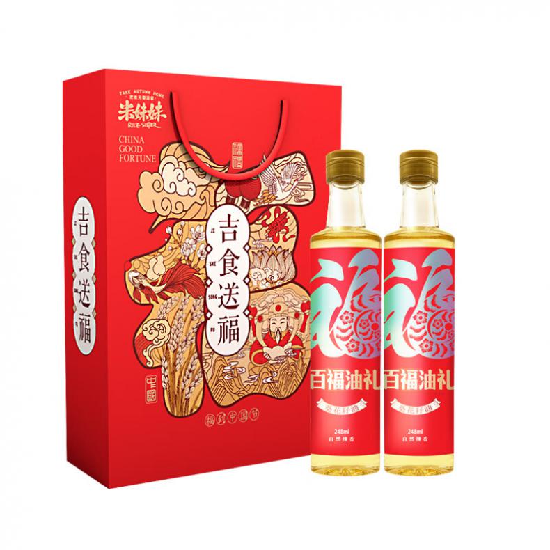 米妹妹（MIMEIMEI） 吉食送福 葵花籽油 496ml （单位：盒）  