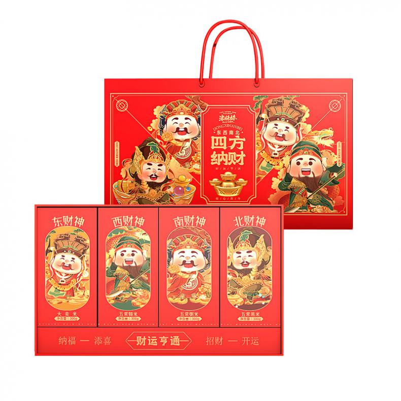 米妹妹（MIMEIMEI） 四方纳财 杂粮礼盒 1.2kg （单位：盒） 真空包装
