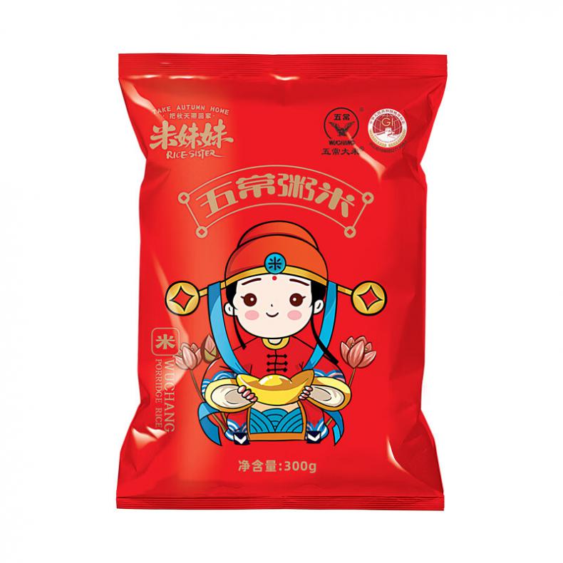 米妹妹（MIMEIMEI） 五常 粥米 300g （单位：袋） 真空包装 