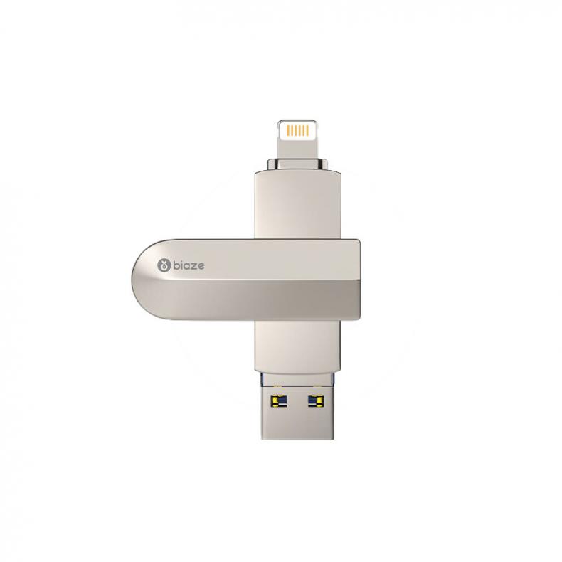 毕亚兹（BIAZE） U4 USB金属旋转U盘 128GB （单位：个）  