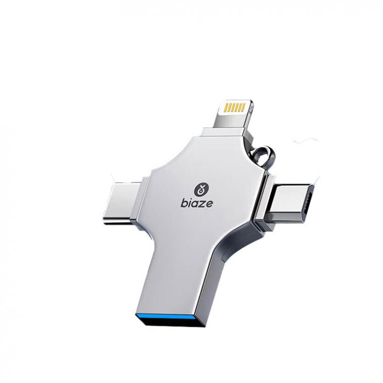毕亚兹（BIAZE） U6 四合一U盘 128GB （单位：个）  