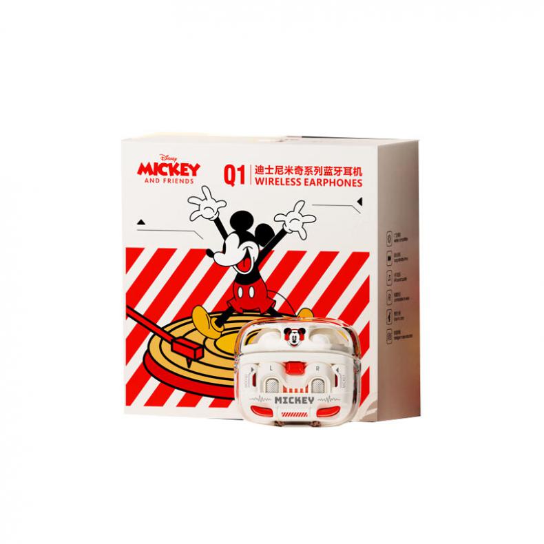迪士尼（Disney） Q1 米奇系列朋克蓝牙耳机 48.7*42.5*25.5mm （单位：副）  米奇白