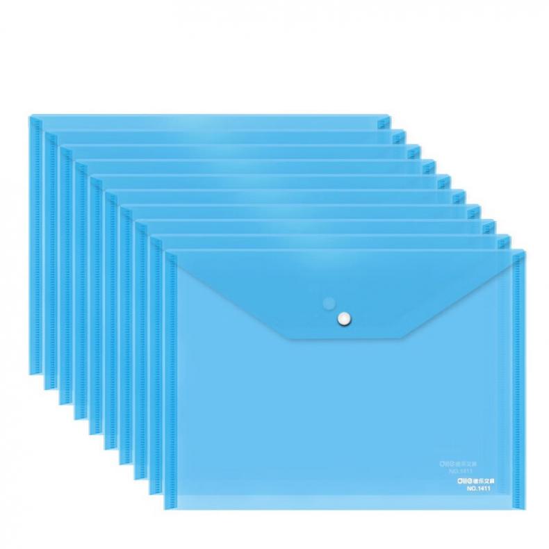 递乐 1411 文件袋 10个/包 （单位：包）  蓝色