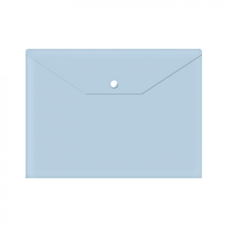 递乐 1475 莫兰迪色按扣袋 10个/包 （单位：包）  冰月蓝