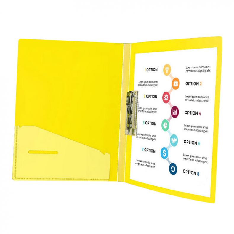 递乐 1103 文件夹 A4 单夹 （单位：个）  黄色