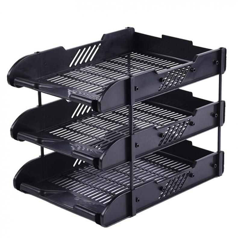 递乐 1818 网格文件盘 三层 （单位：个）  黑色