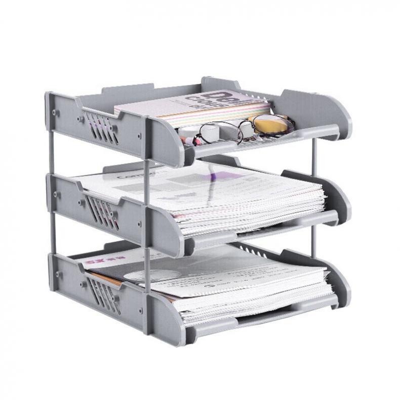 递乐 1818 网格文件盘 三层 （单位：个）  米色