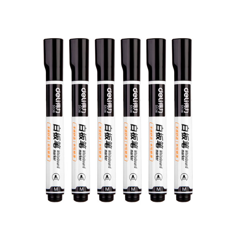 得力（deli） S536 白板笔 10支/盒 （单位：盒）  黑色