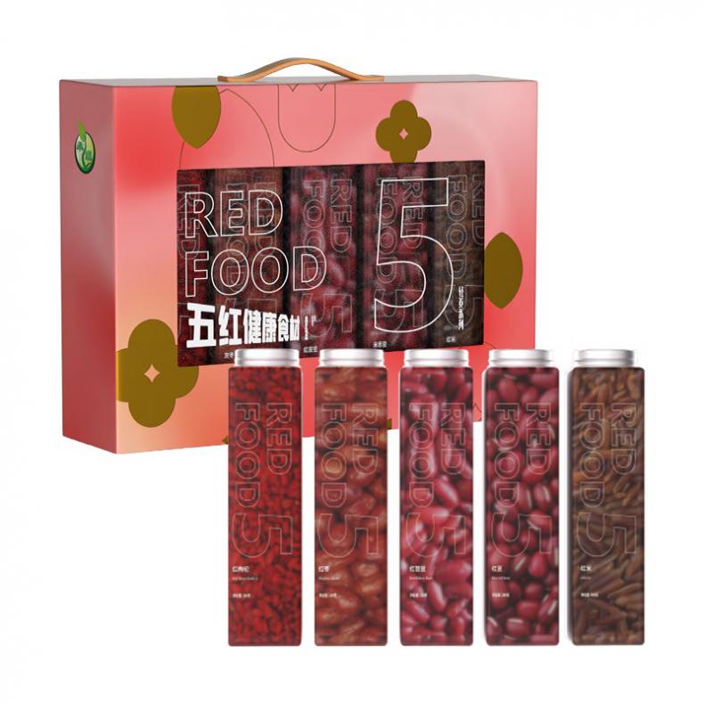 禾煜 五红食材 干货礼盒 1.4kg （单位：盒）  